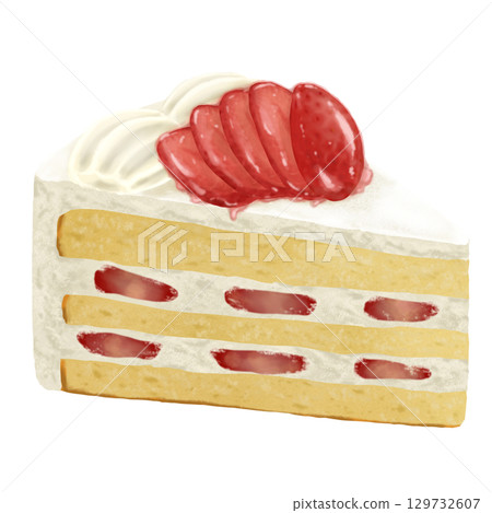 閃亮的草莓脆餅配小睡 129732607