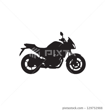 motorcycle silhouette isolated on white background sport bike transport speed concept motorcycle silhouette isolated on white background sport bike transport speed concept 129732988