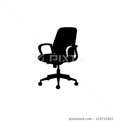 office chair silhouette ergonomic seat icon for workspace and comfort office chair silhouette ergonomic seat icon for workspace and comfort 129732991