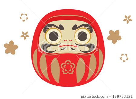 Illustration of daruma Illustration of daruma 129733121