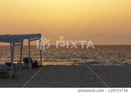 Amazing view of sunset at Chaves beach 129733756