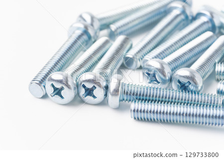 Close-up of a pan head screw (cross recess) 129733800