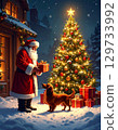臘腸狗和聖誕老人 臘腸狗和聖誕老人 129733992