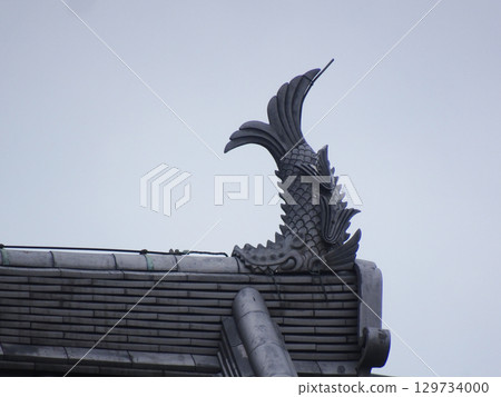 赤穗城跡的海豚(兵庫縣赤穗市) 赤穗城跡的海豚(兵庫縣赤穗市) 129734000
