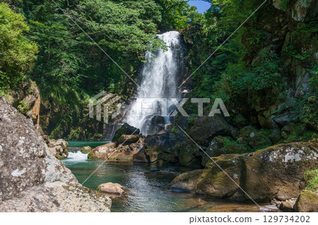 Beautiful valley waterfall Beautiful valley waterfall 129734202