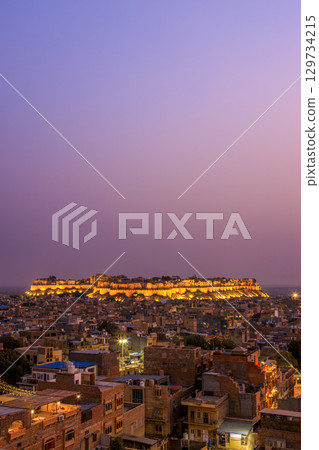 Jaisalmer cityscape and Jaisalmer Fort 129734215