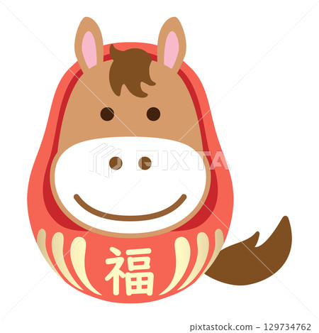 Horse Daruma 129734762