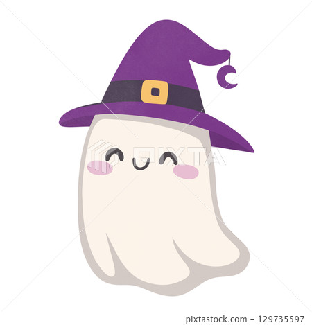 Halloween Cute ghost 129735597