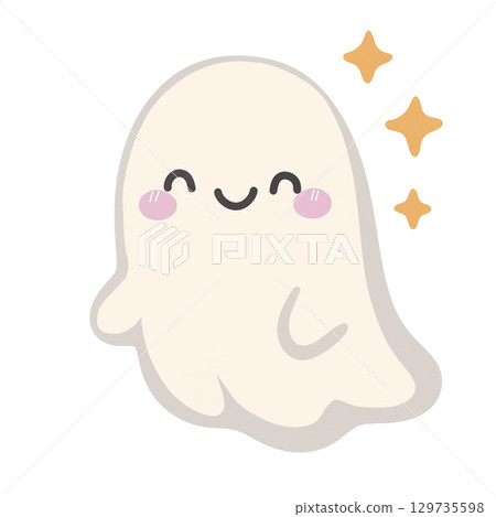 Halloween Cute ghost 129735598