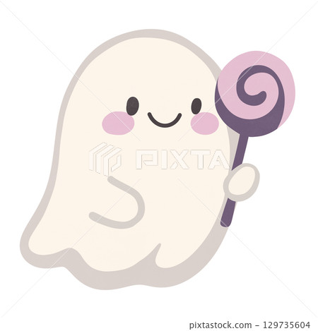 Halloween Cute ghost 129735604