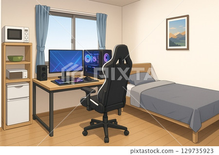 實用的單間遊戲室,配備冰箱和微波爐 實用的單間遊戲室,配備冰箱和微波爐 129735923