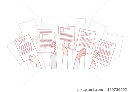 People hands holding CV apply for vacancy People hands holding CV apply for vacancy 129736065