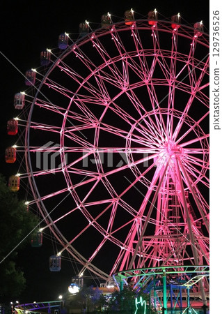 Ferris Wheel Red Ferris Wheel Red 129736526