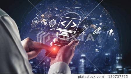 Web Development Digital Coding Interface Muxer 129737755