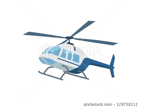 Helicopter aircraft vehicle vector illustration stock illustration 129738212