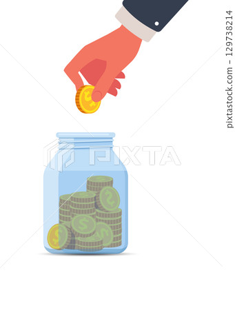 Money saving concept stock illustration 129738214