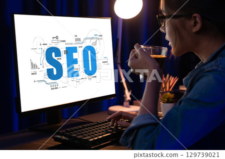 SEO search engine optimization for brisk e-commerce and online retail business 129739021
