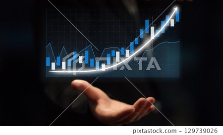 Digital Representation of Financial Growth, Business Success Graph with Increasing Trend and Market Analysis for Professional Presentations and Reports Copula Digital Representation of Financial Growth, Business Success Graph with Increasing Trend and Market Analysis for Professional Presentations and Reports Copula 129739026