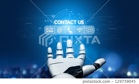 24-hour Customer Service Team Assisting with Client Support Muxer 129739045