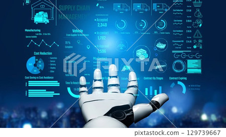 AI streamlines logistics via supply chain KPI dashboard Thunk AI streamlines logistics via supply chain KPI dashboard Thunk 129739667