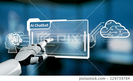 AI Artificial Intelligence Virtual Assistant for Smart Business. Kernel 129739784