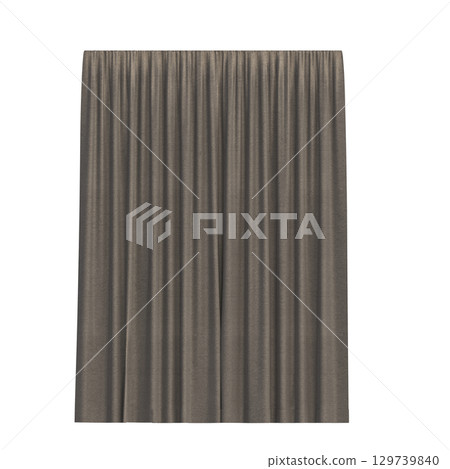 curtain isolated on a transparent background, interior decorations, 3D illustration, cg render curtain isolated on a transparent background, interior decorations, 3D illustration, cg render 129739840