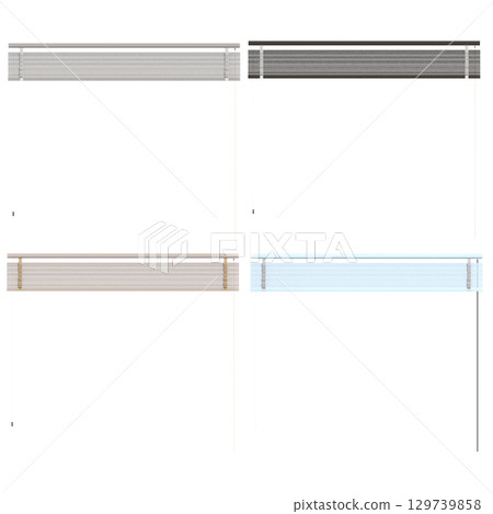 curtain isolated on a transparent background, interior decorations, 3D illustration, cg render curtain isolated on a transparent background, interior decorations, 3D illustration, cg render 129739858