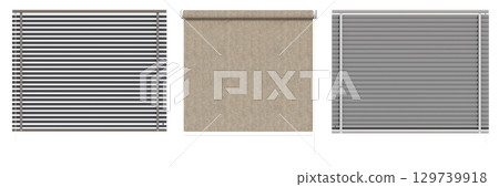 curtain isolated on a transparent background, interior decorations, 3D illustration, cg render curtain isolated on a transparent background, interior decorations, 3D illustration, cg render 129739918