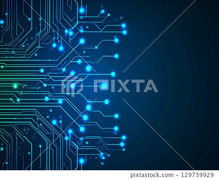 Background material wallpaper, cyber digital image 129739929