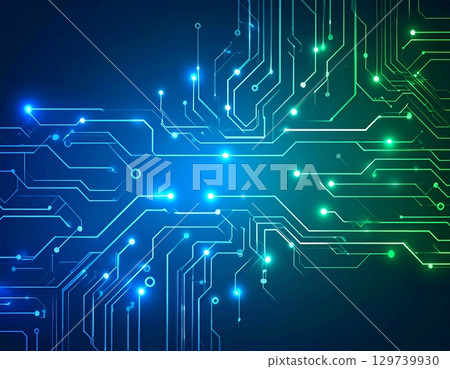 Digital image background floating in cyberspace 129739930