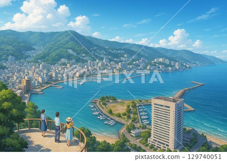 Coastal City View from Observatory 129740051