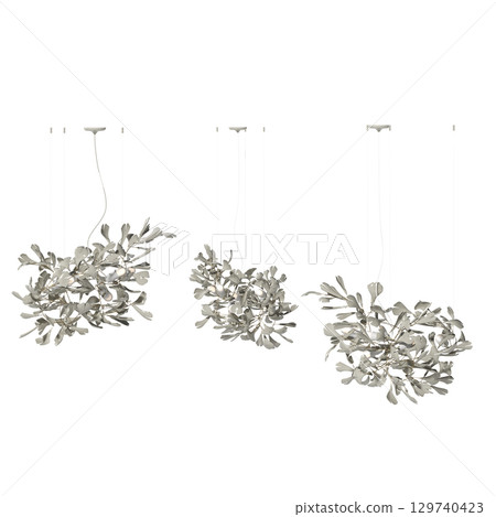 chandelier on the ceiling isolated on transparent background, hanging lamp, pendant light, 3D illustration, cg render chandelier on the ceiling isolated on transparent background, hanging lamp, pendant light, 3D illustration, cg render 129740423