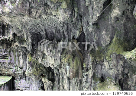 Rock formations and caverns of Padirac Cave in France's Dordogne region 129740636