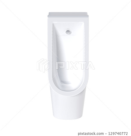 Lavatory pan isolated on a transparent background, bidet, 3D illustration, and CG render 129740772