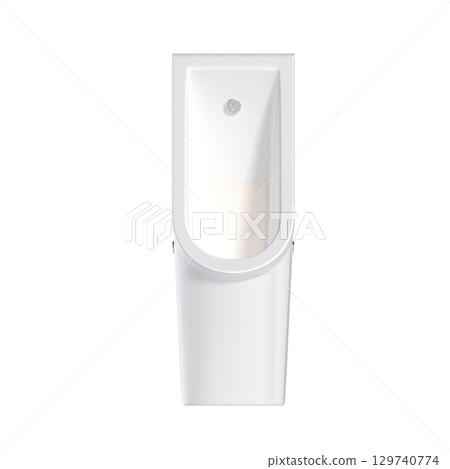 Lavatory pan isolated on a transparent background, bidet, 3D illustration, and CG render 129740774