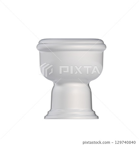 Lavatory pan isolated on a transparent background, bidet, 3D illustration, and CG render Lavatory pan isolated on a transparent background, bidet, 3D illustration, and CG render 129740840