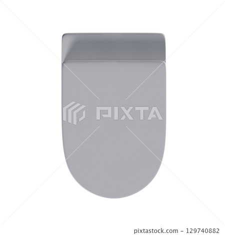 Lavatory pan isolated on a transparent background, bidet, 3D illustration, and CG render 129740882