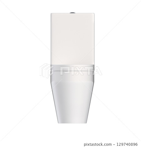 Lavatory pan isolated on a transparent background, bidet, 3D illustration, and CG render 129740896