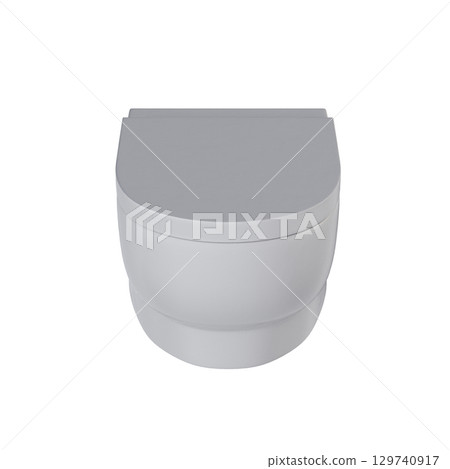 Lavatory pan isolated on a transparent background, bidet, 3D illustration, and CG render Lavatory pan isolated on a transparent background, bidet, 3D illustration, and CG render 129740917