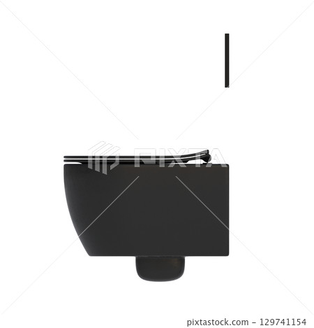 Lavatory pan isolated on a transparent background, bidet, 3D illustration, and CG render Lavatory pan isolated on a transparent background, bidet, 3D illustration, and CG render 129741154