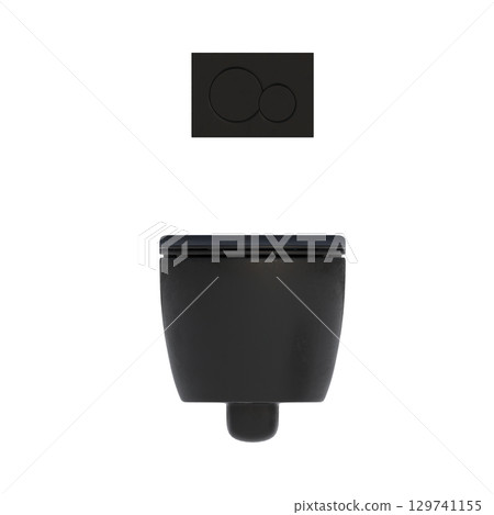 Lavatory pan isolated on a transparent background, bidet, 3D illustration, and CG render Lavatory pan isolated on a transparent background, bidet, 3D illustration, and CG render 129741155