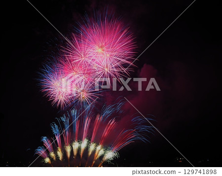 Echizen City Summer Festival Fireworks Display Echizen City Summer Festival Fireworks Display 129741898