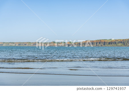 Choshi City, Chiba Prefecture - A famous tourist spot, Byobuura, with its sheer cliffs Choshi City, Chiba Prefecture - A famous tourist spot, Byobuura, with its sheer cliffs 129741937