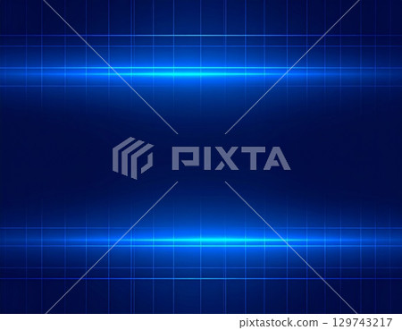 Digital grid background illustration (blue, futuristic, depth) Digital grid background illustration (blue, futuristic, depth) 129743217