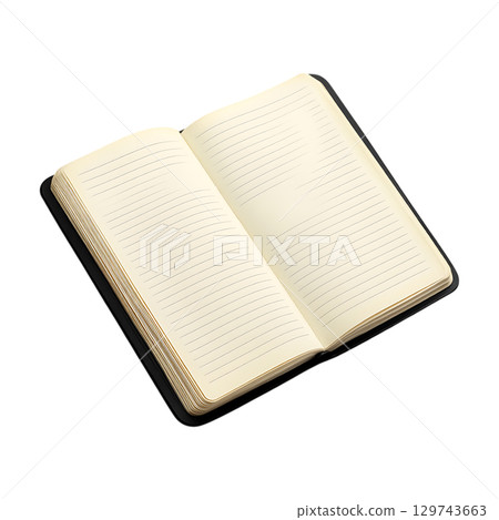 Elegant Dot Grid Notebook Perfect for Journaling  NoteTaking On Transparent Background 129743663