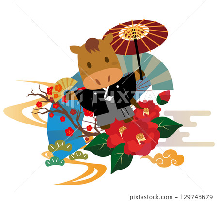 2026年馬年賀年卡 129743679