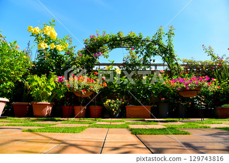 A lovely sunny day on the roof balcony A lovely sunny day on the roof balcony 129743816