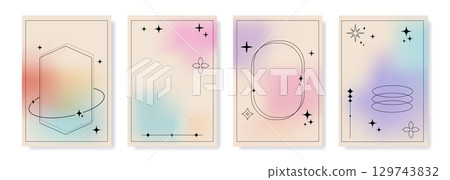 Soft Mesh Gradient Background Template 129743832