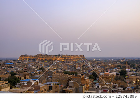 Jaisalmer cityscape and Jaisalmer Fort 129743899