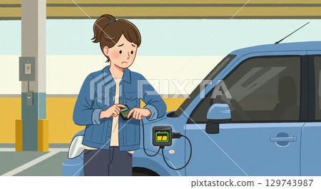 祝您駕駛愉快！車輛檢查和清潔 129743987